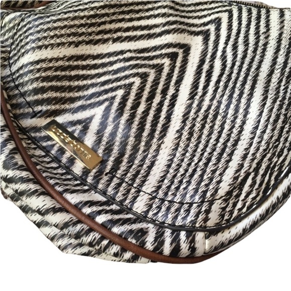 LIZ CLAIBORNE Women’s Black White and Tan Purse - Picture 5 of 11